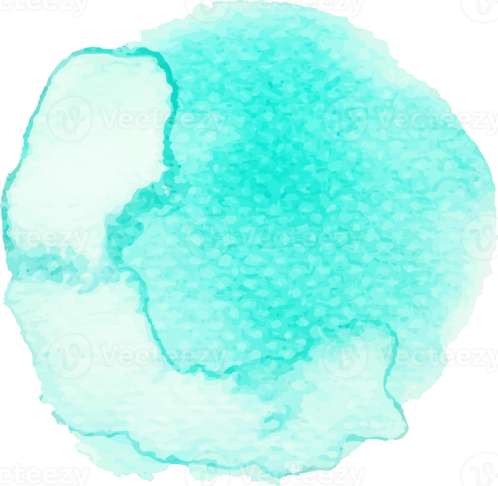 Green mint watercolor brush stroke. png