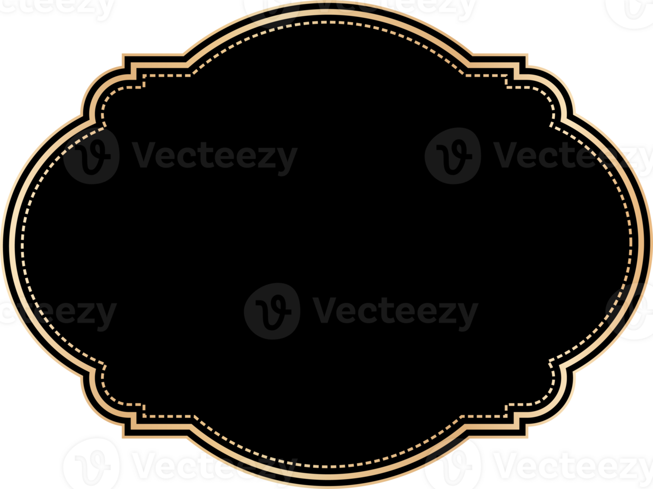 Ornamental label vintage frame. png