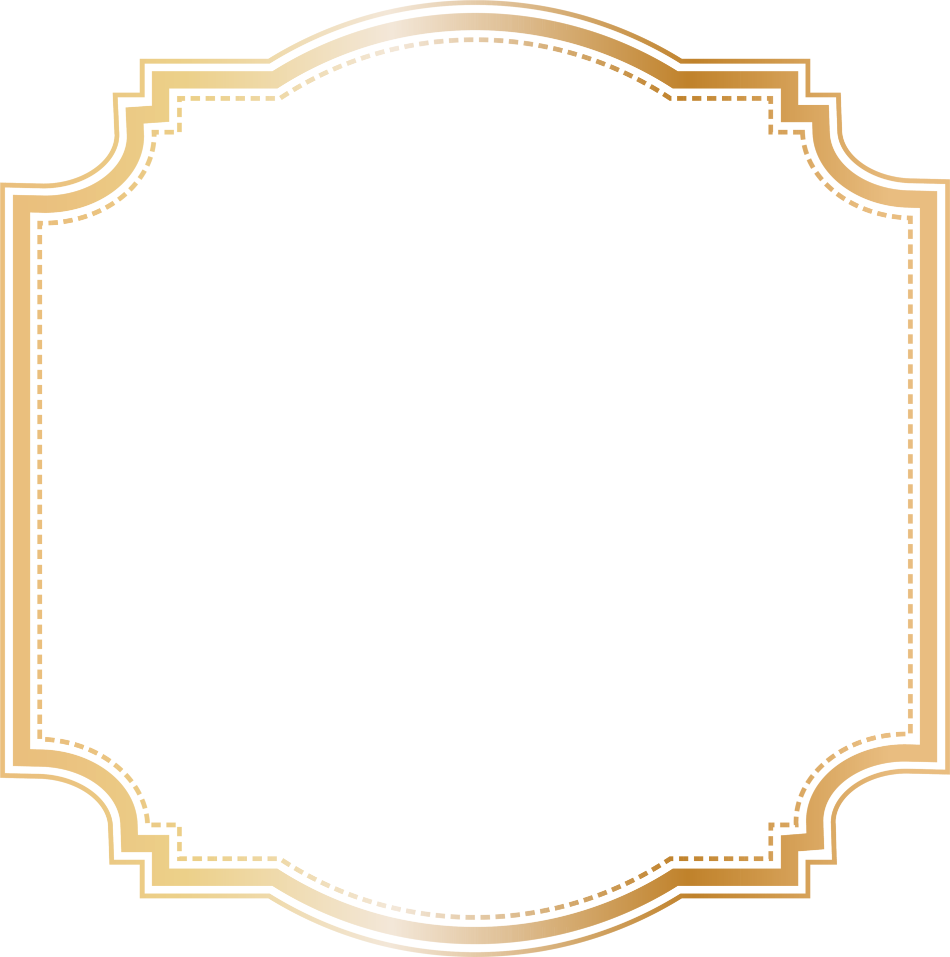 Golden dividers vintage frame. 29729490 PNG