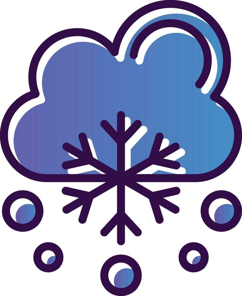nieve cayendo vector icono diseño
