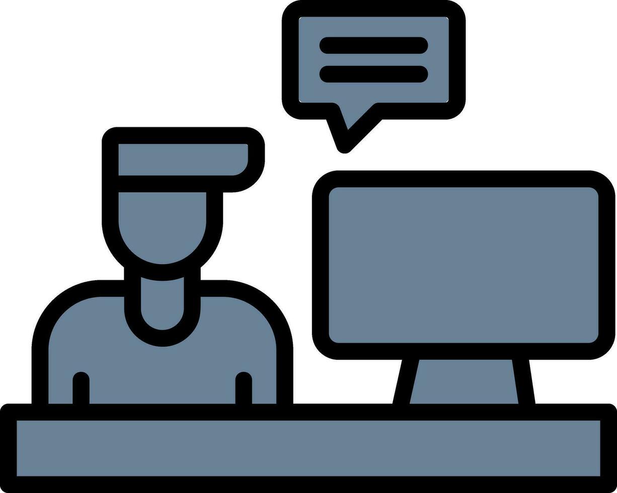 Blogger Vector Icon Design