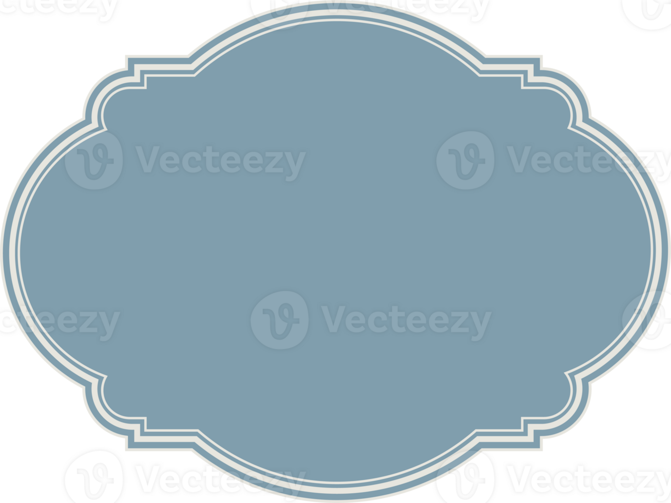 Ornamental label vintage frame. png