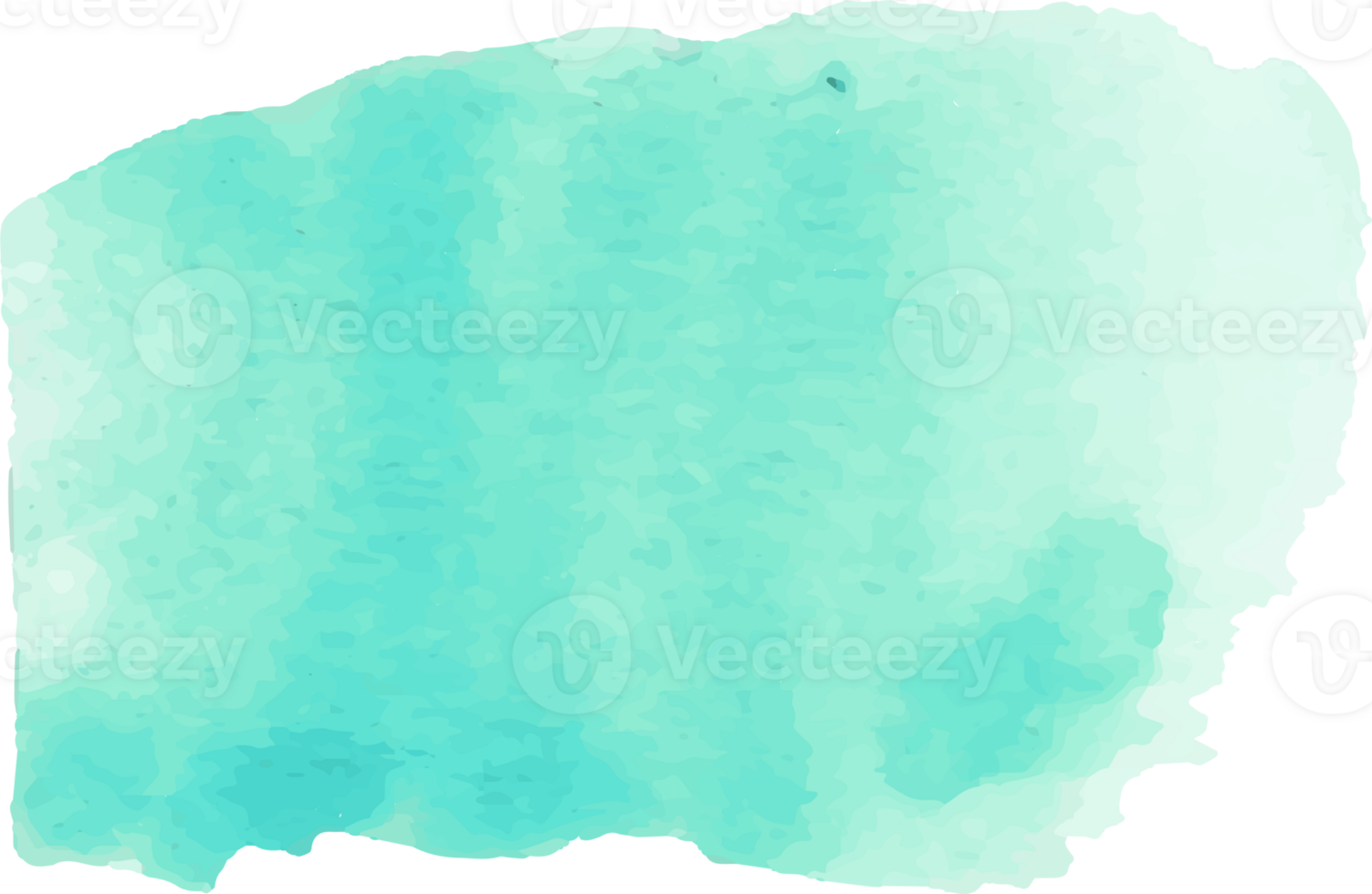 Green mint watercolor brush stroke. png