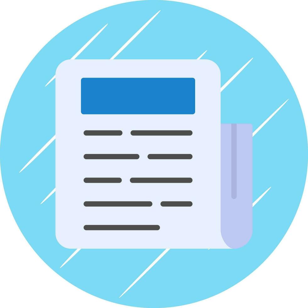 Newspaper Vector Icon Design