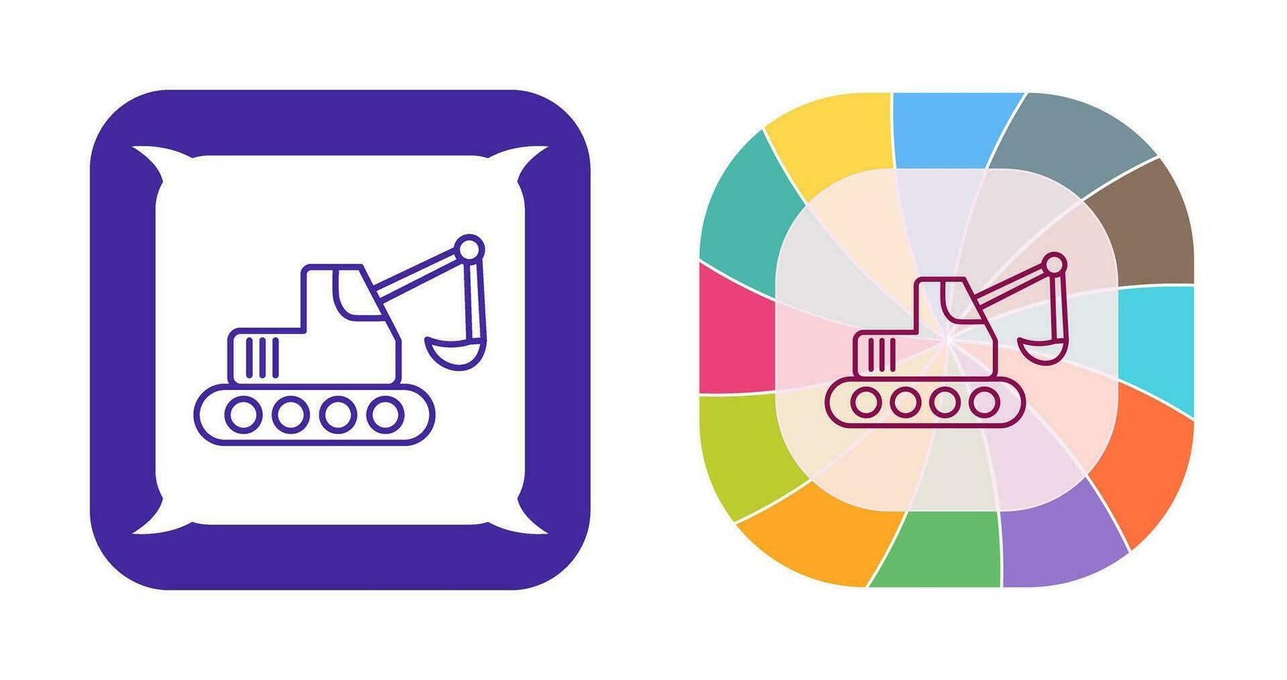 Escavator Vector Icon