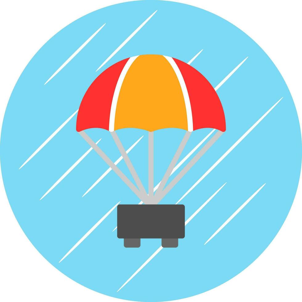 Parachute Vector Icon Design