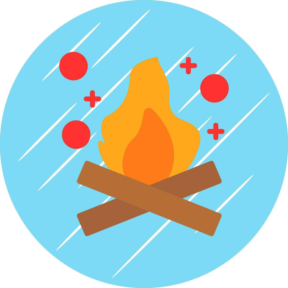 Bonfire Vector Icon Design