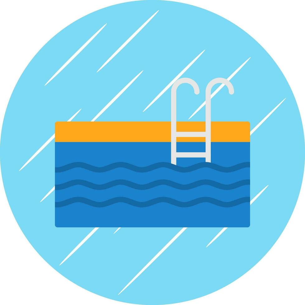 Swimming Pool Vector Icon Design