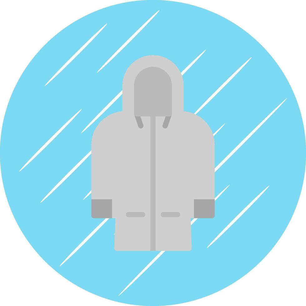 Raincoat Vector Icon Design