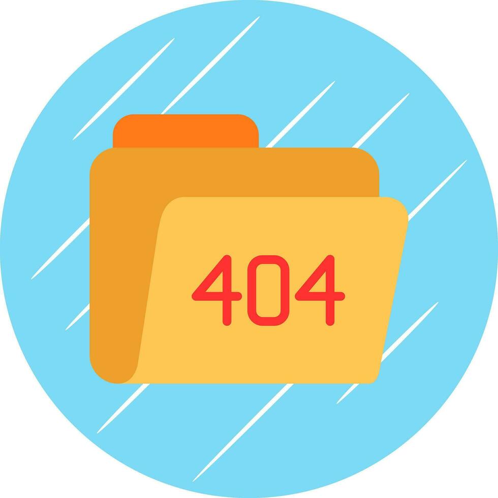 Diseño de icono de vector de error 404