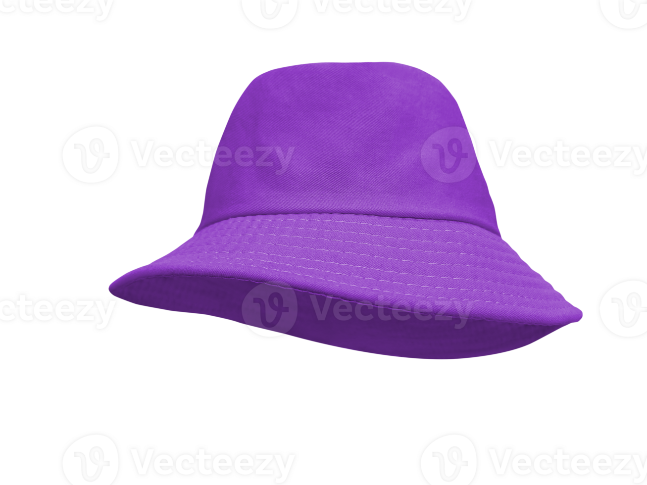 Purple bucket hat isolated PNG transparent