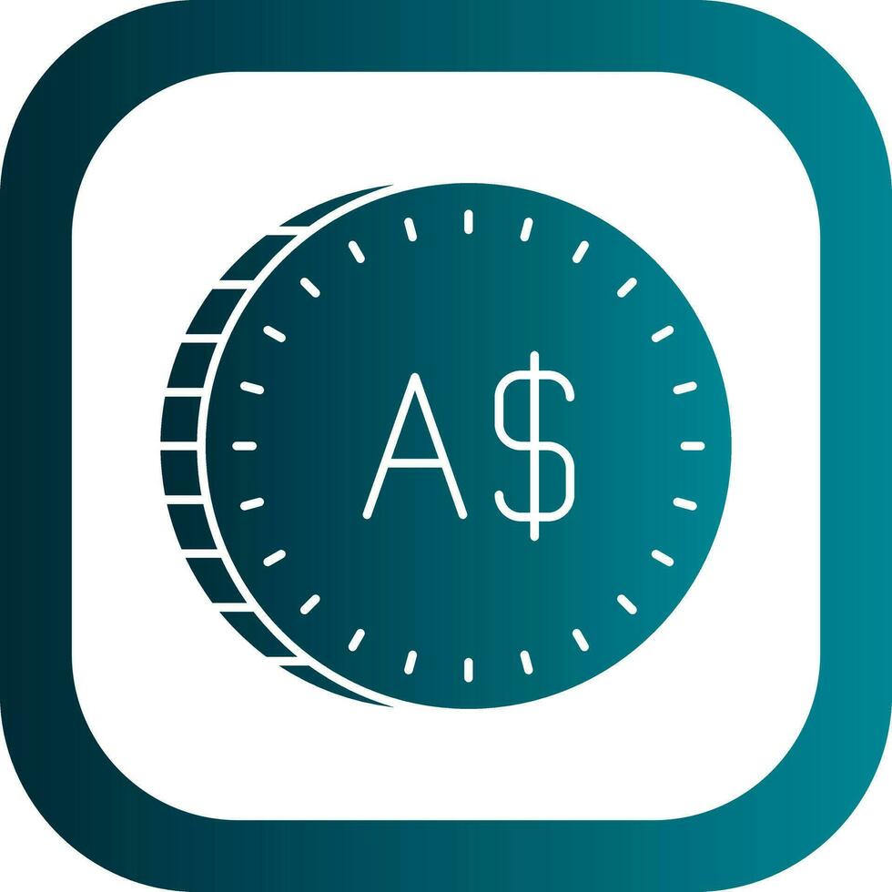 Australian Dollar Vector Icon Design