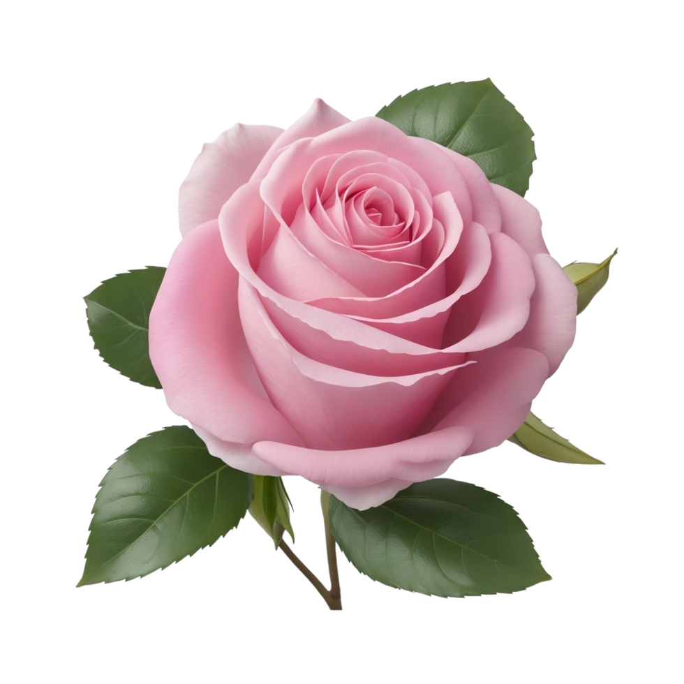 Pink Rose Flower , AI Generative png