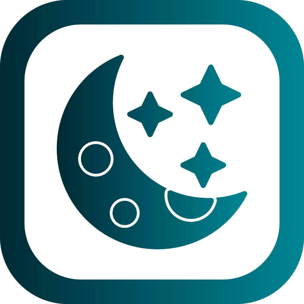 Moon Vector Icon Design