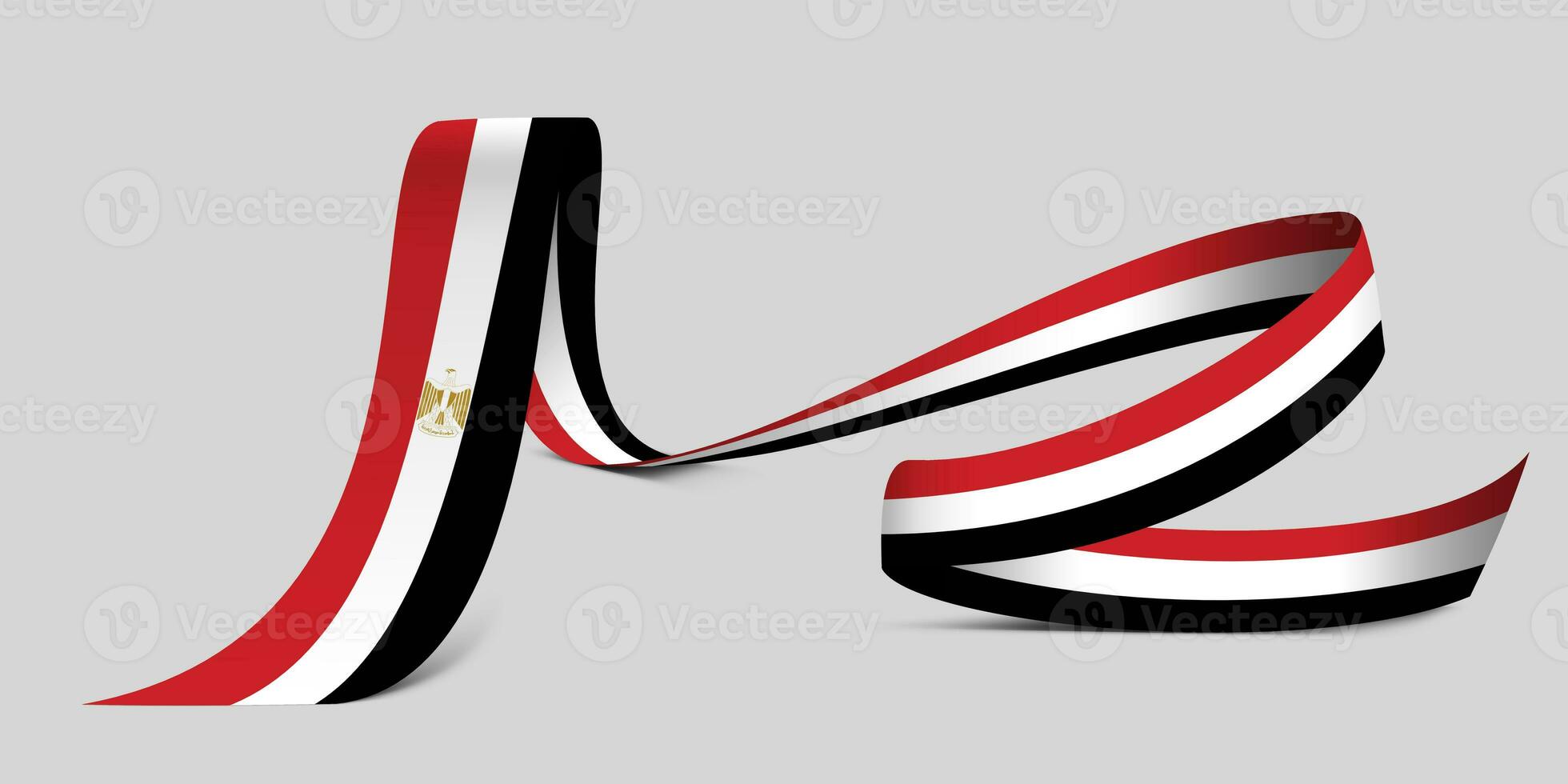 3D Flag on ribbon photo