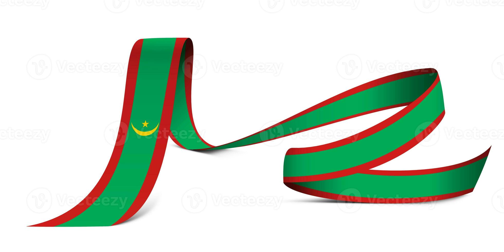 3D Flag on ribbon photo