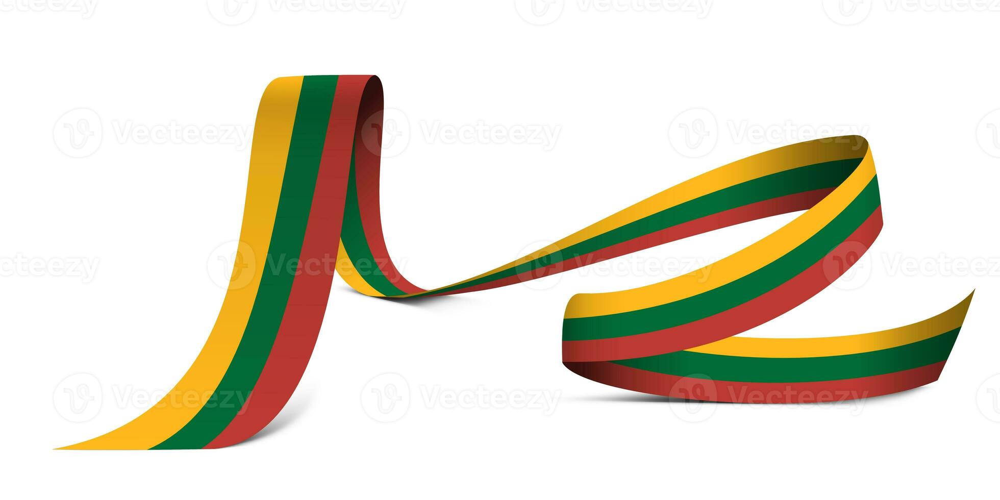 3D Flag on ribbon photo