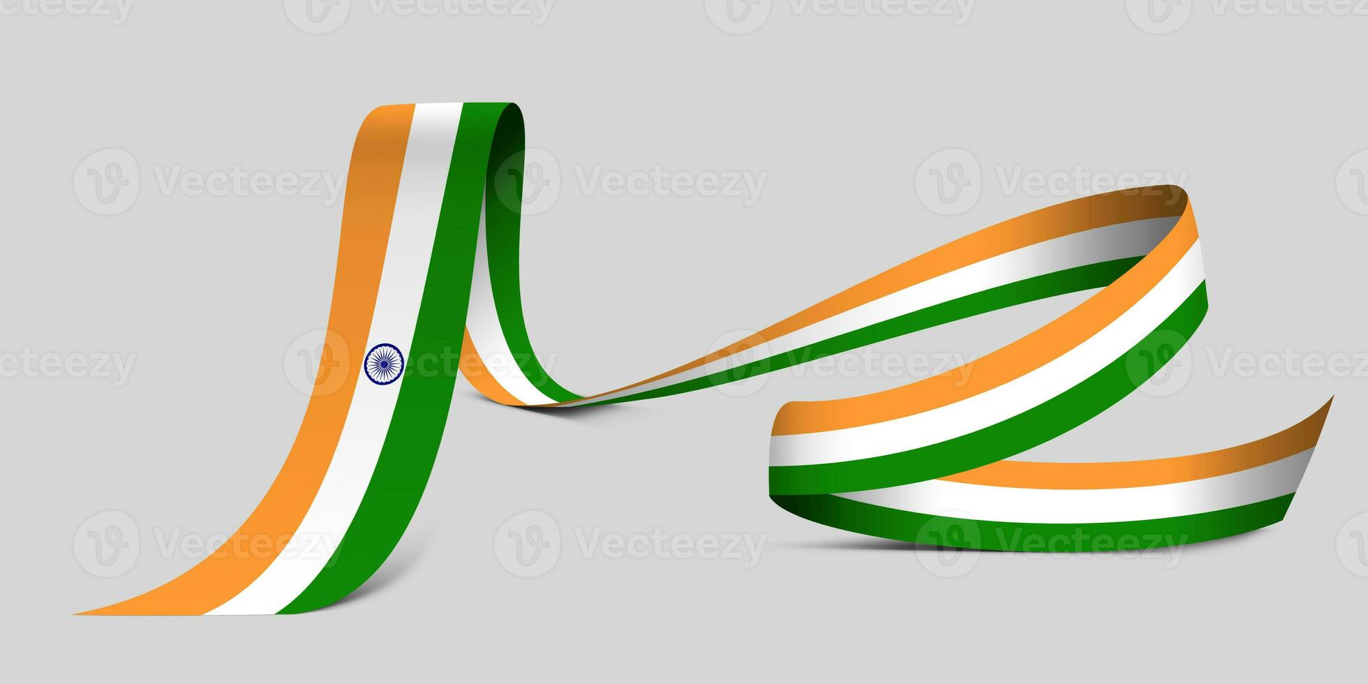 3D Flag on ribbon photo