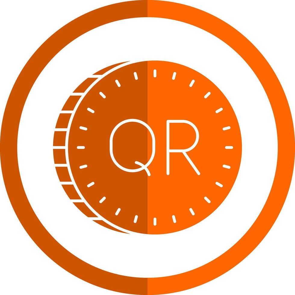 Qatari riyal Vector Icon Design