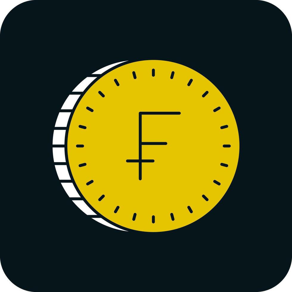 Swiss Franc Vector Icon Design
