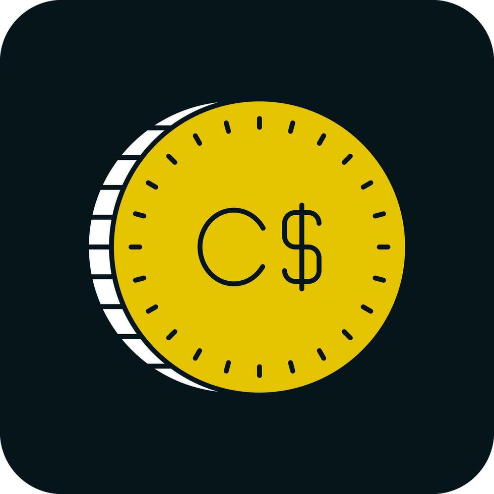 Canadian Dollar Vector Icon Design