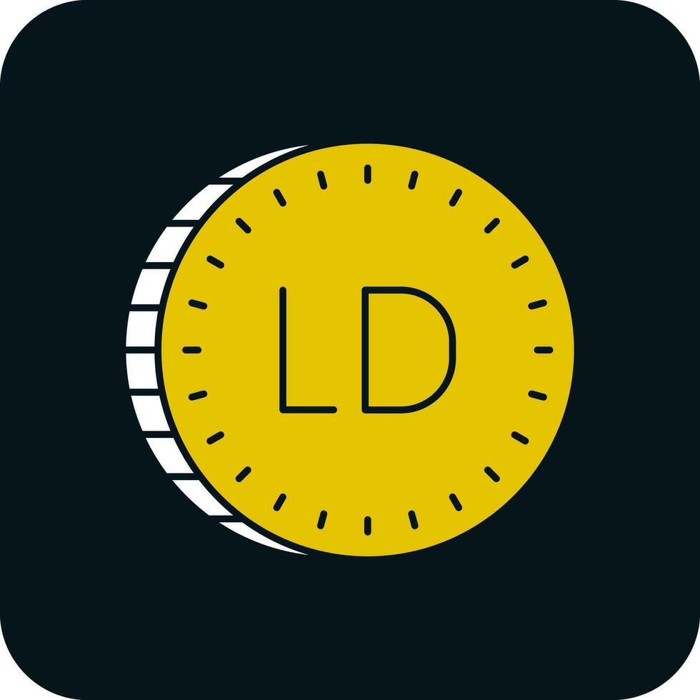 Libyan dinar Vector Icon Design