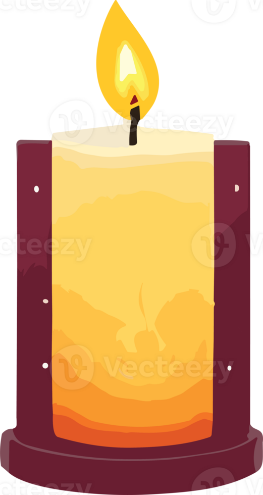 burning candle spa ai generative png