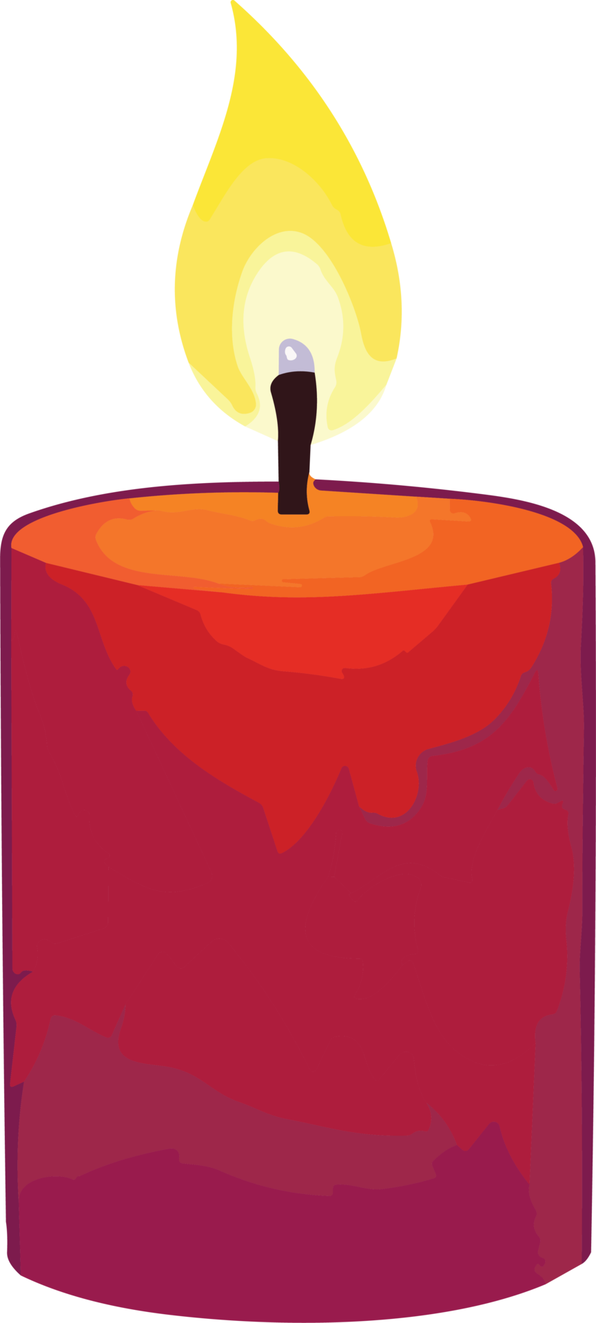 a-burning-candle-colorful-ai-generative-29731326-png