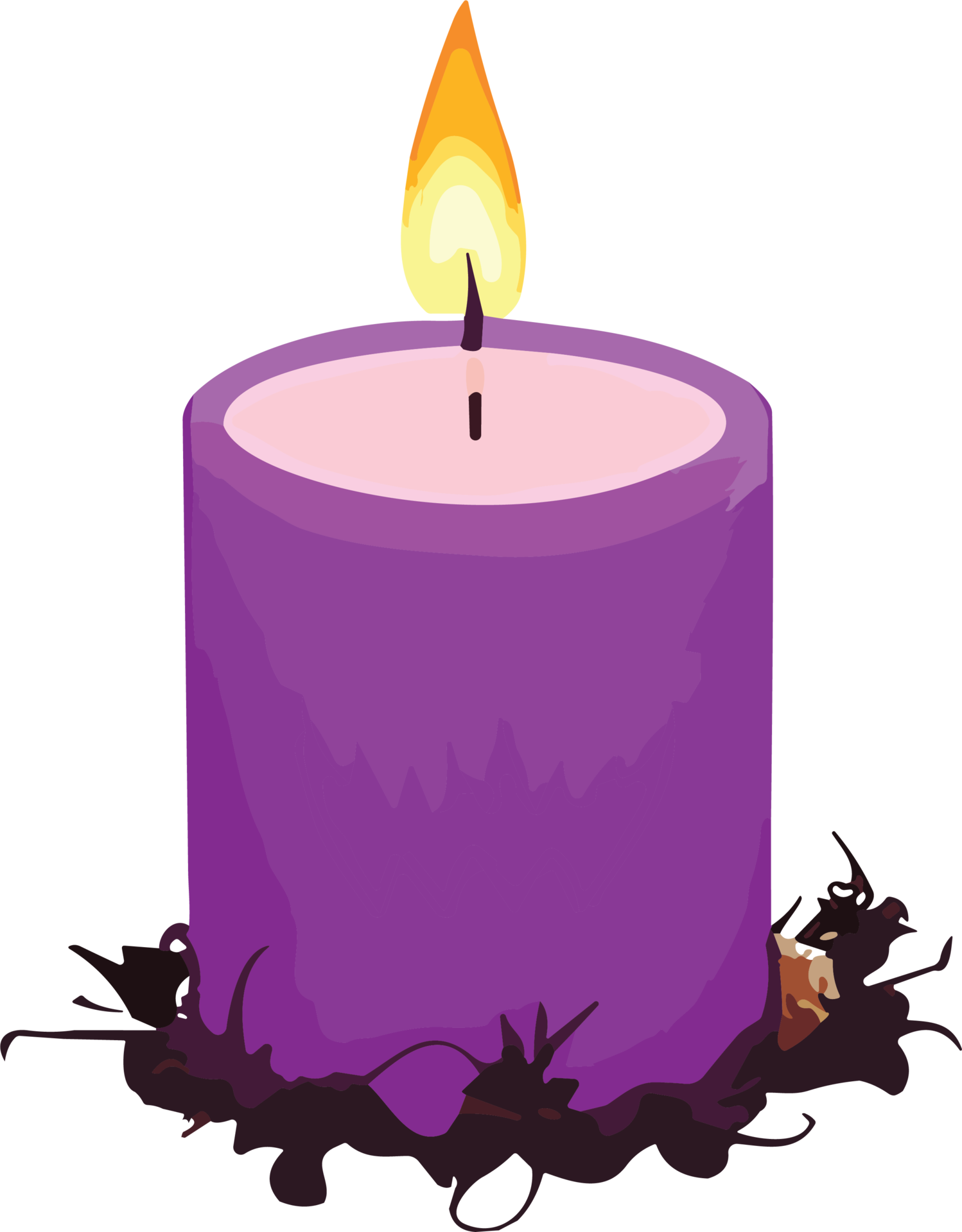 a-burning-candle-colorful-ai-generative-29731339-png