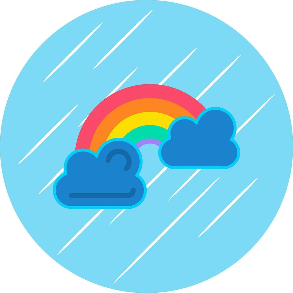 Rainbow Vector Icon Design