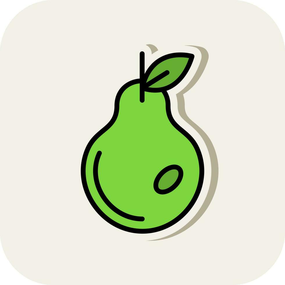 Pear Vector Icon Design