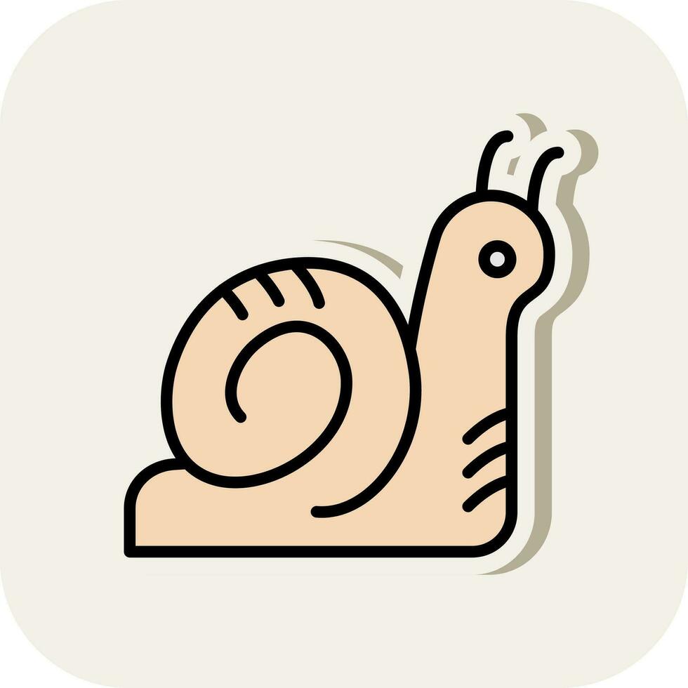 Snail Vector Icon Design