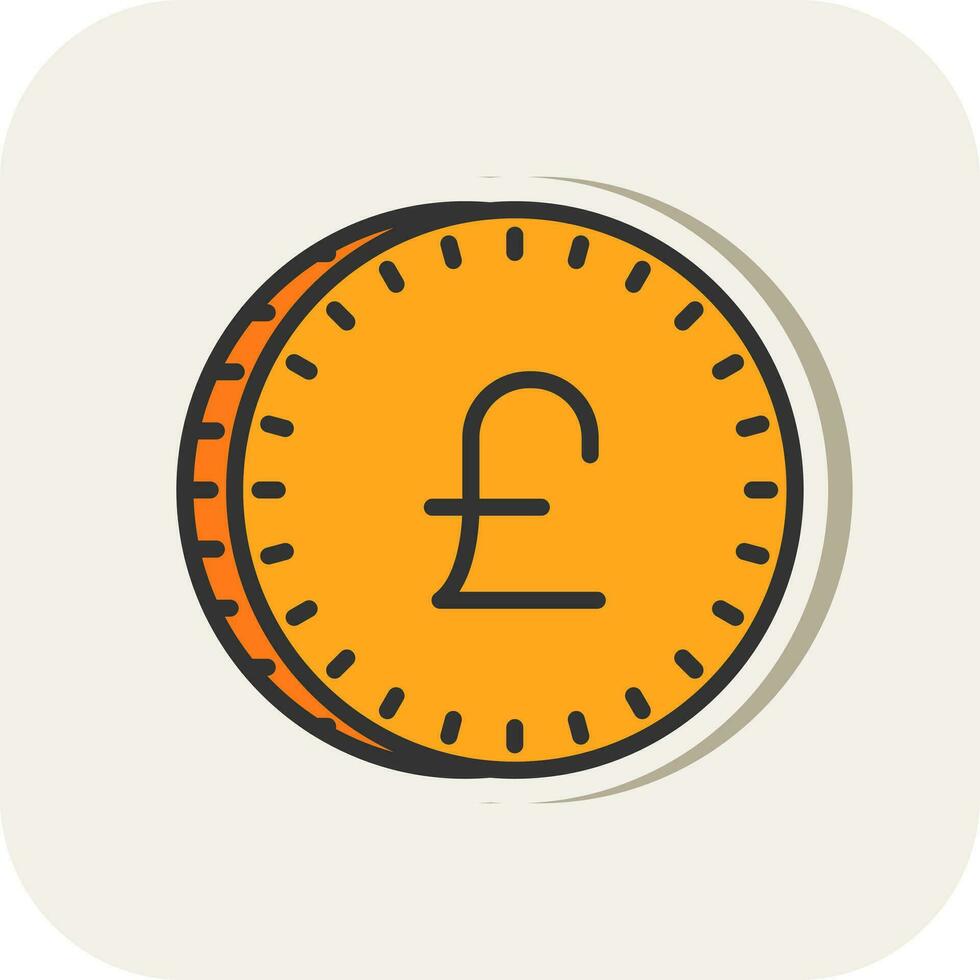 Pound Vector Icon Design