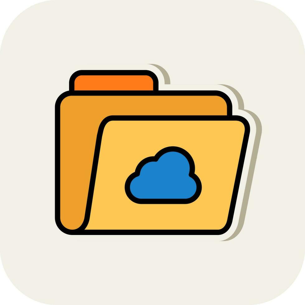 diseño de icono de vector de nube