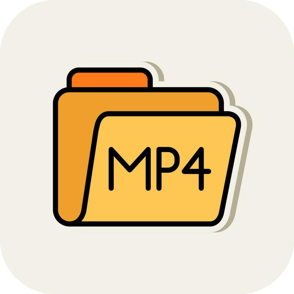 Mp4 Vector Icon Design
