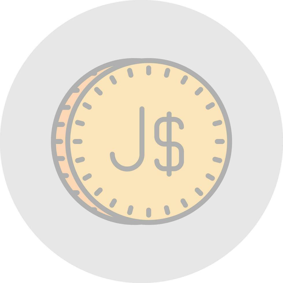 jamaicano dólar vector icono diseño