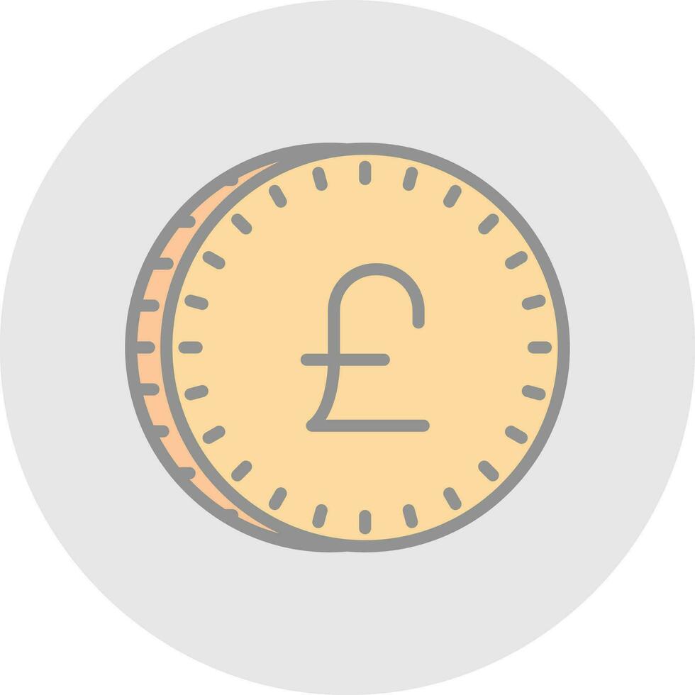 Pound Vector Icon Design