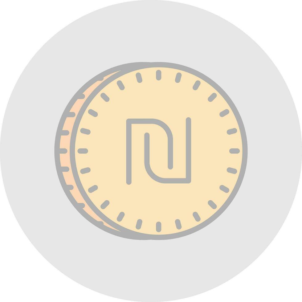 Shekel Vector Icon Design