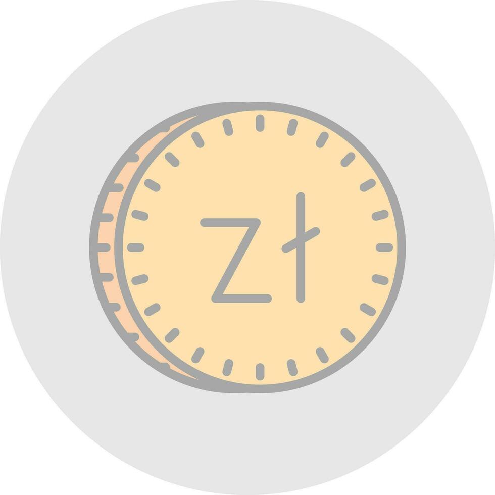 Zloty Vector Icon Design