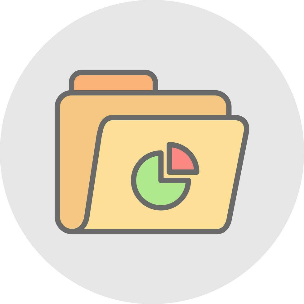 Pie Chart Vector Icon Design