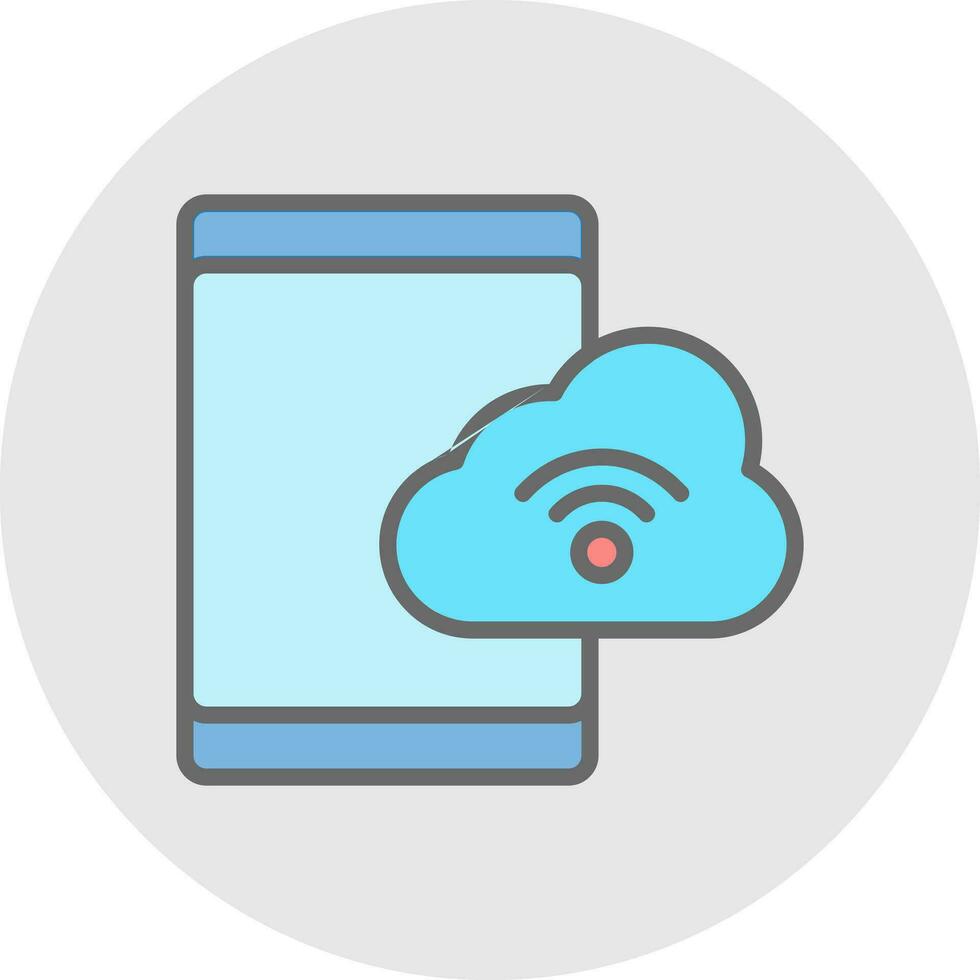 Cloud Storage Vector Icon Design