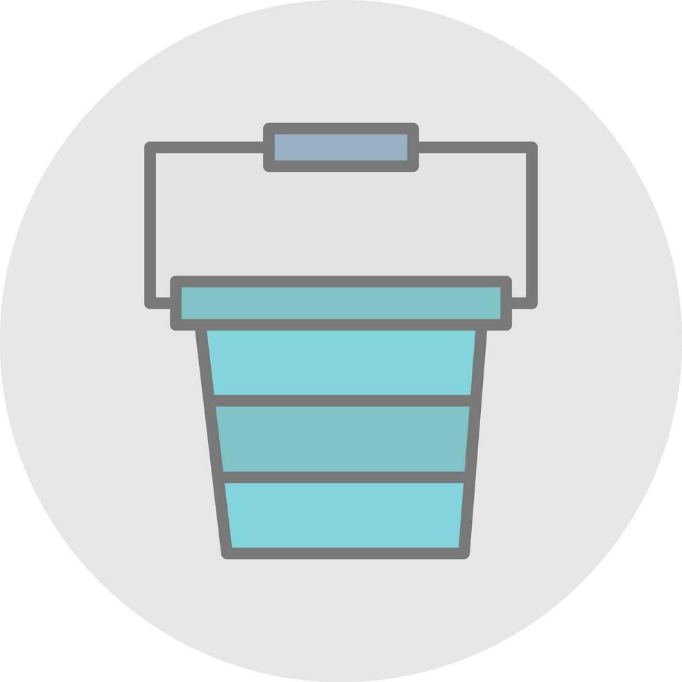 Bucket Vector Icon Design