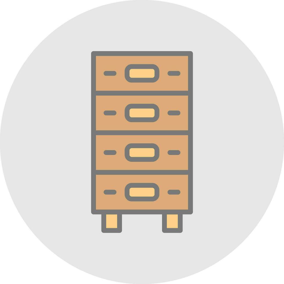 Drawer Vector Icon Design