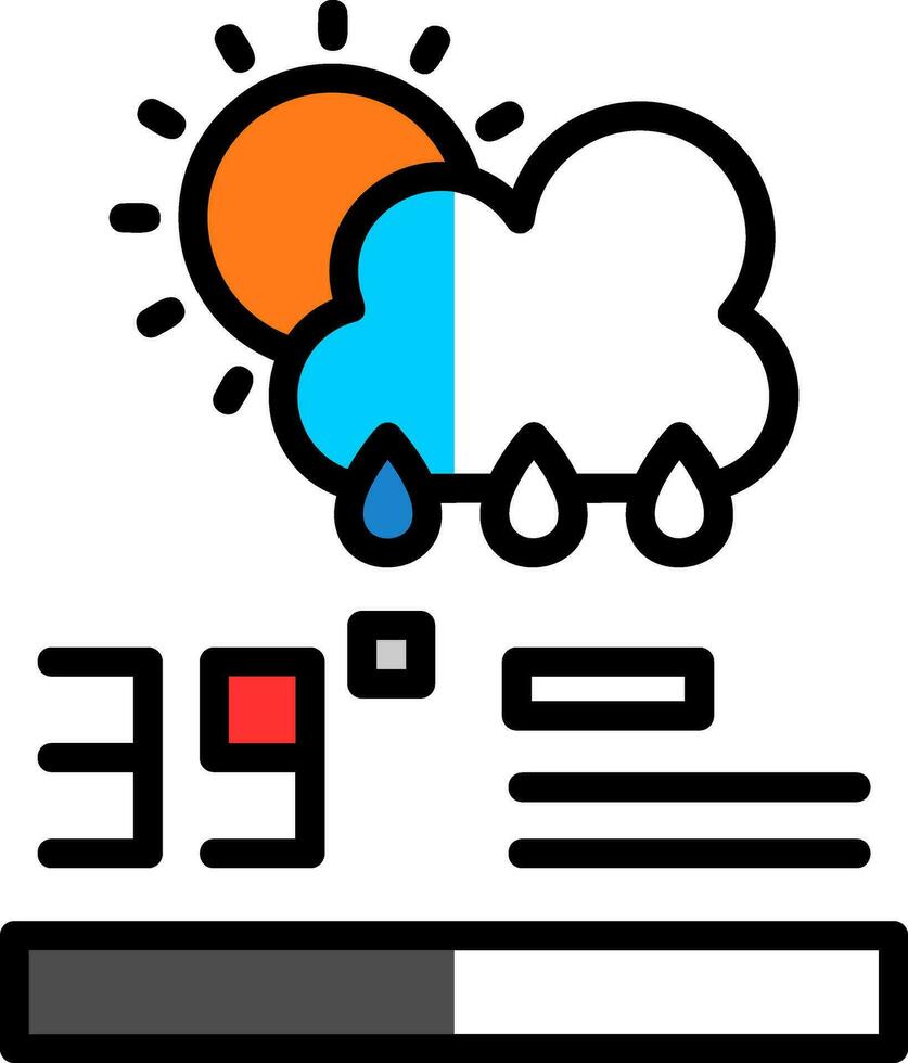 Forecast Analytics Vector Icon Design