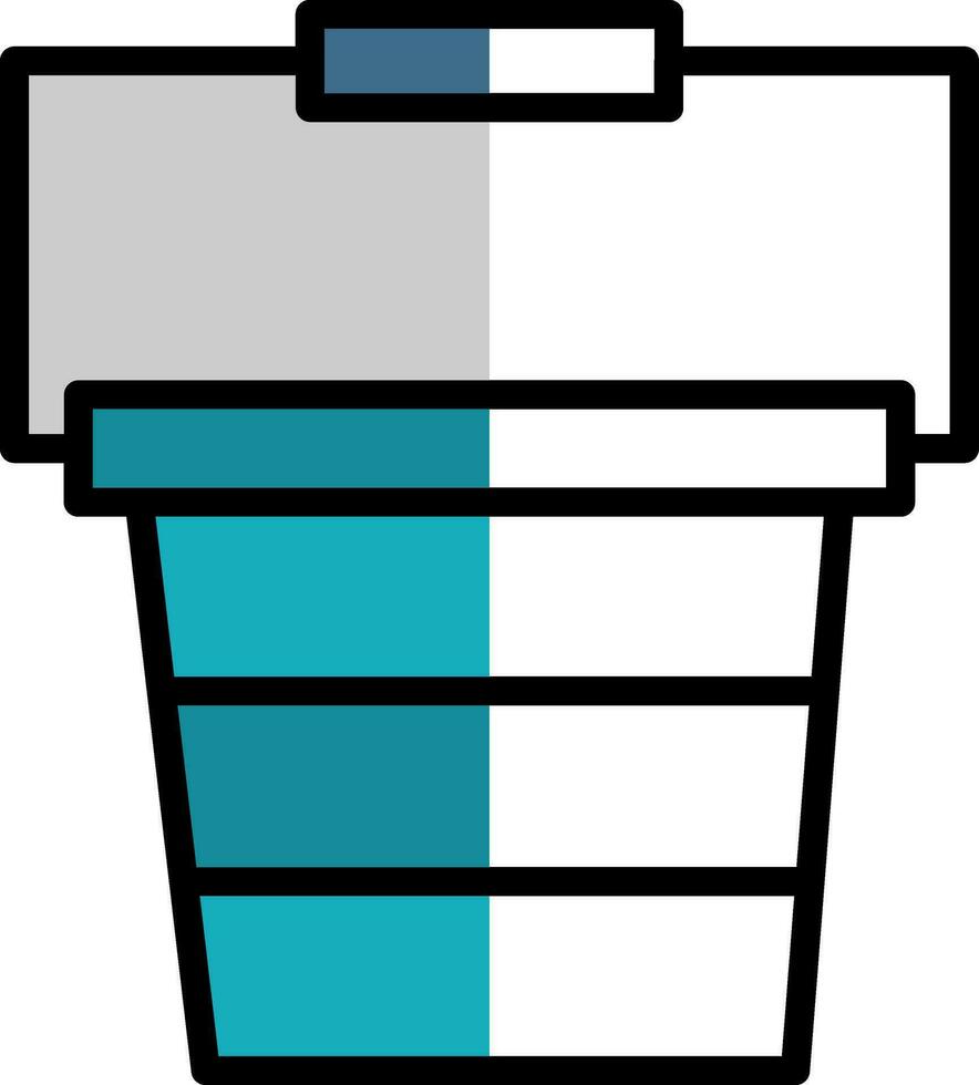 Bucket Vector Icon Design