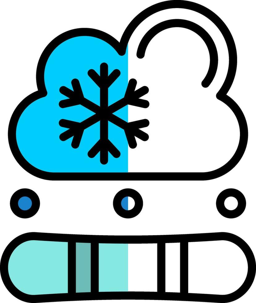 diseño de icono de vector de snowboard