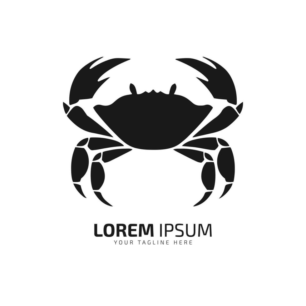 abstract logo of crab icon crab vector silhouette isolated design art