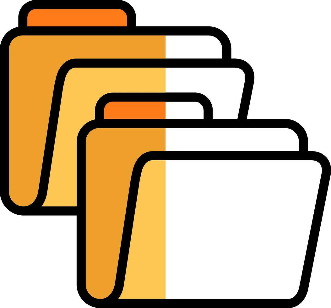 Folders Vector Icon Design