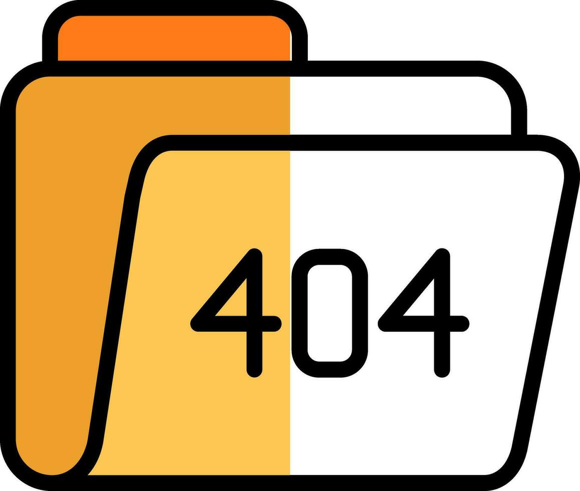 404 Error Vector Icon Design