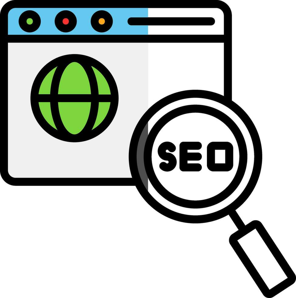 diseño de icono de vector de seo